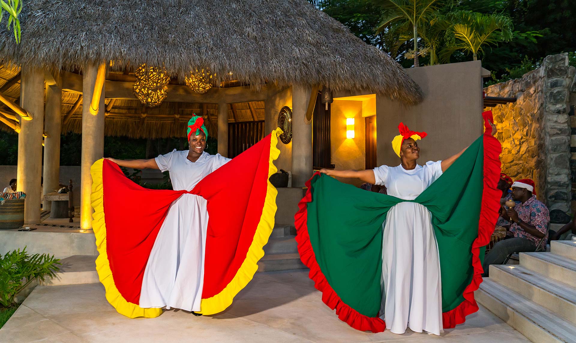 Local Band and Dancers Solamente Villa